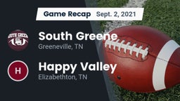 Recap: South Greene  vs. Happy Valley   2021