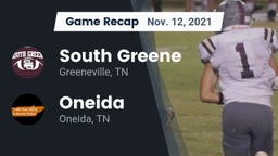 Recap: South Greene  vs. Oneida  2021