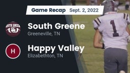 Recap: South Greene  vs. Happy Valley   2022
