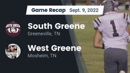 Recap: South Greene  vs. West Greene  2022