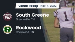 Recap: South Greene  vs. Rockwood  2022