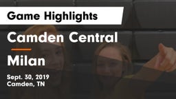 Camden Central  vs Milan  Game Highlights - Sept. 30, 2019