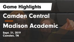 Camden Central  vs Madison Academic Game Highlights - Sept. 21, 2019