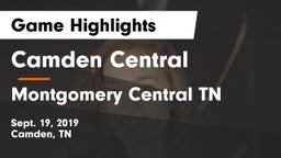 Camden Central  vs Montgomery Central TN Game Highlights - Sept. 19, 2019