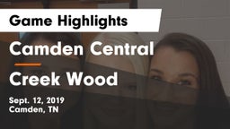 Camden Central  vs Creek Wood  Game Highlights - Sept. 12, 2019