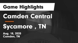 Camden Central  vs Sycamore , TN Game Highlights - Aug. 18, 2020