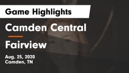 Camden Central  vs Fairview   Game Highlights - Aug. 25, 2020