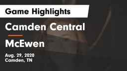 Camden Central  vs McEwen  Game Highlights - Aug. 29, 2020