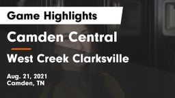 Camden Central  vs West Creek Clarksville Game Highlights - Aug. 21, 2021