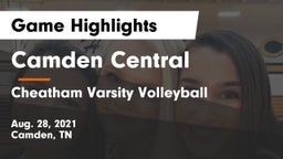 Camden Central  vs Cheatham Varsity Volleyball Game Highlights - Aug. 28, 2021