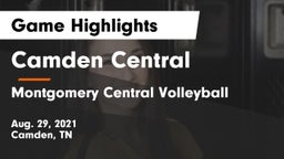 Camden Central  vs Montgomery Central Volleyball Game Highlights - Aug. 29, 2021