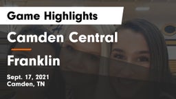 Camden Central  vs Franklin  Game Highlights - Sept. 17, 2021