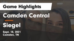 Camden Central  vs Siegel  Game Highlights - Sept. 18, 2021