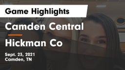 Camden Central  vs Hickman Co Game Highlights - Sept. 23, 2021