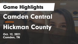Camden Central  vs Hickman County Game Highlights - Oct. 12, 2021