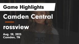 Camden Central  vs rossview   Game Highlights - Aug. 28, 2023