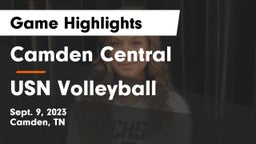 Camden Central  vs USN Volleyball Game Highlights - Sept. 9, 2023