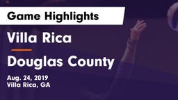 Villa Rica  vs Douglas County Game Highlights - Aug. 24, 2019