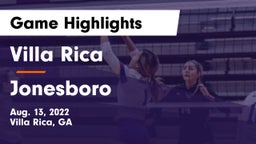 Villa Rica  vs Jonesboro  Game Highlights - Aug. 13, 2022