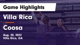Villa Rica  vs Coosa  Game Highlights - Aug. 20, 2022