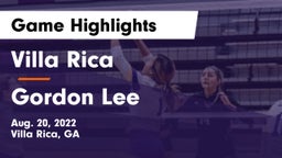 Villa Rica  vs Gordon Lee Game Highlights - Aug. 20, 2022