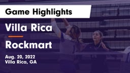 Villa Rica  vs Rockmart  Game Highlights - Aug. 20, 2022