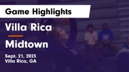 Villa Rica  vs Midtown   Game Highlights - Sept. 21, 2023