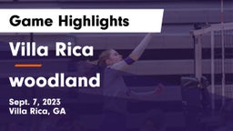 Villa Rica  vs woodland Game Highlights - Sept. 7, 2023
