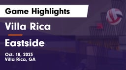 Villa Rica  vs Eastside  Game Highlights - Oct. 18, 2023