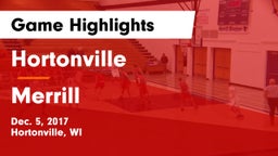 Hortonville  vs Merrill  Game Highlights - Dec. 5, 2017