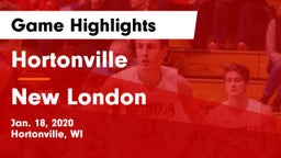 Hortonville  vs New London  Game Highlights - Jan. 18, 2020
