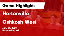 Hortonville  vs Oshkosh West  Game Highlights - Jan. 31, 2020