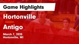 Hortonville  vs Antigo  Game Highlights - March 7, 2020
