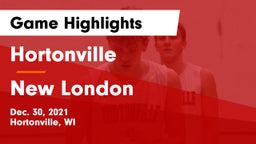 Hortonville  vs New London  Game Highlights - Dec. 30, 2021