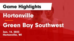 Hortonville  vs Green Bay Southwest  Game Highlights - Jan. 14, 2023
