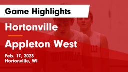 Hortonville  vs Appleton West  Game Highlights - Feb. 17, 2023