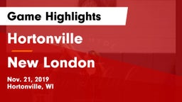 Hortonville  vs New London  Game Highlights - Nov. 21, 2019