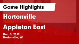 Hortonville  vs Appleton East  Game Highlights - Dec. 3, 2019