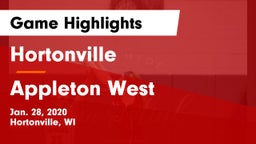 Hortonville  vs Appleton West  Game Highlights - Jan. 28, 2020