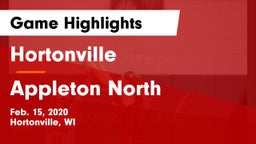 Hortonville  vs Appleton North  Game Highlights - Feb. 15, 2020