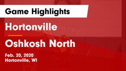 Hortonville  vs Oshkosh North  Game Highlights - Feb. 20, 2020