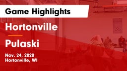 Hortonville  vs Pulaski  Game Highlights - Nov. 24, 2020