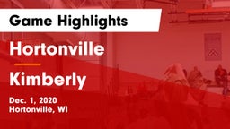 Hortonville  vs Kimberly  Game Highlights - Dec. 1, 2020