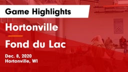 Hortonville  vs Fond du Lac  Game Highlights - Dec. 8, 2020