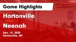 Hortonville  vs Neenah  Game Highlights - Dec. 15, 2020