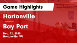 Hortonville  vs Bay Port  Game Highlights - Dec. 22, 2020