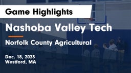 Nashoba Valley Tech  vs Norfolk County Agricultural  Game Highlights - Dec. 18, 2023