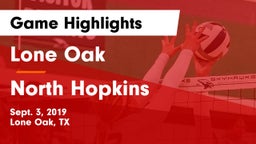 Lone Oak  vs North Hopkins Game Highlights - Sept. 3, 2019