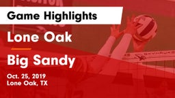 Lone Oak  vs Big Sandy  Game Highlights - Oct. 25, 2019