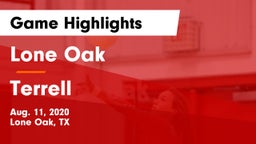 Lone Oak  vs Terrell  Game Highlights - Aug. 11, 2020